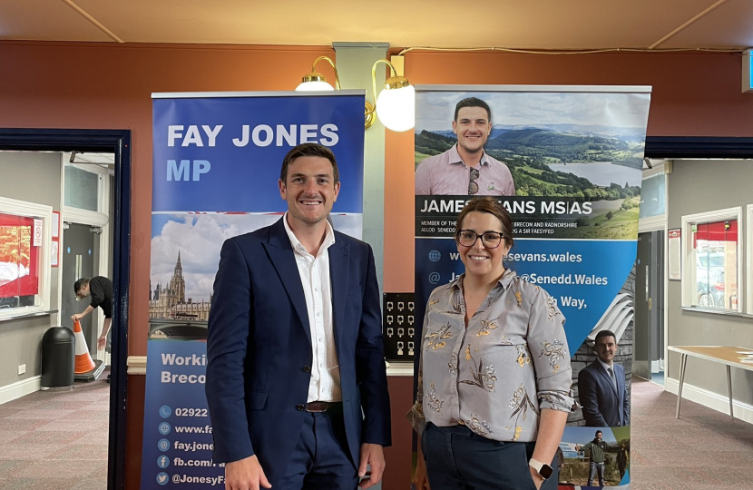 James Evans MS & Fay Jones MP, Members of the Welsh and Westminster Parliament 