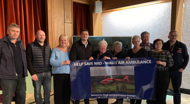 James Evans MS with the Save Wales Air Ambulance Campaign